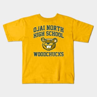 Ojai North High School Woodchucks (Yellow) Kids T-Shirt